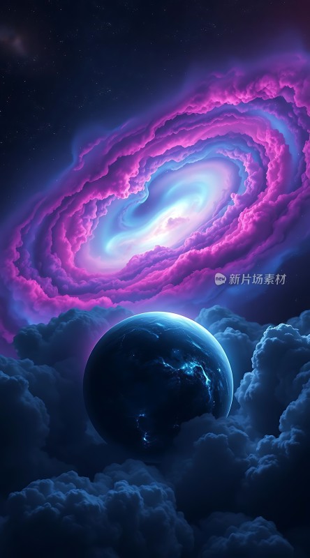 宇宙奇观神秘星云与地球