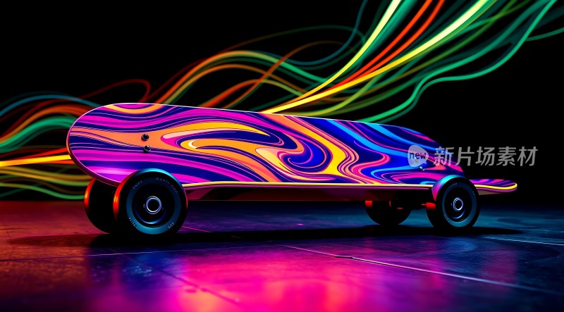 霓虹滑板炫彩登场