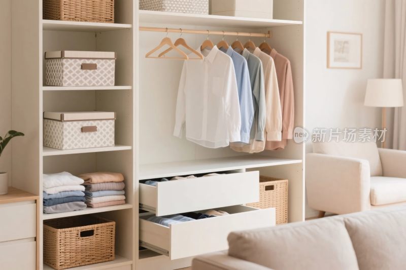 室内衣柜收纳空间