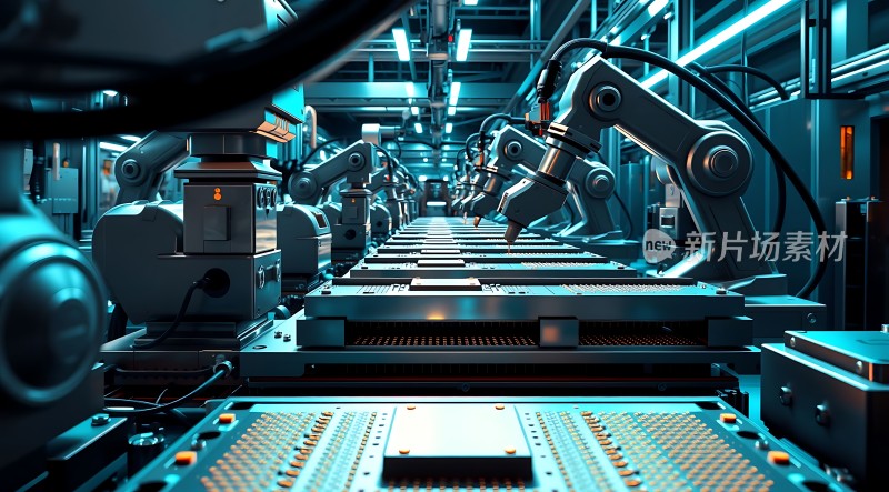 未来工厂智能机器人生产线