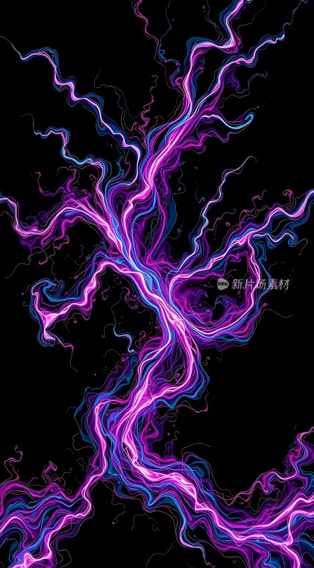紫蓝交织的神秘能量流