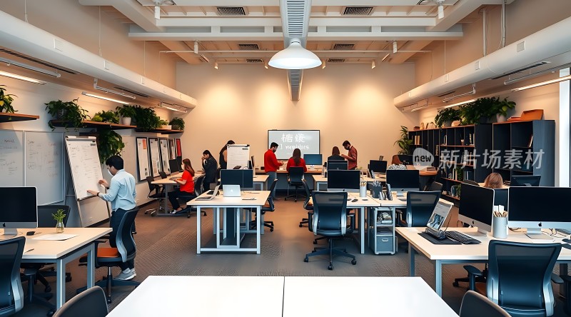 现代办公环境高效协作空间