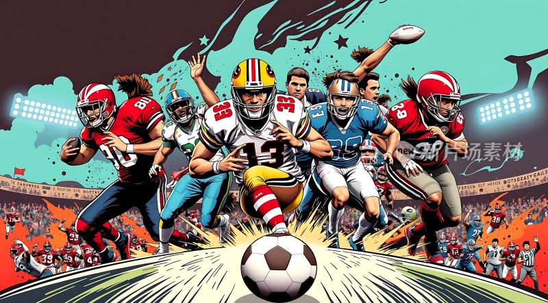 美式橄榄球激情碰撞