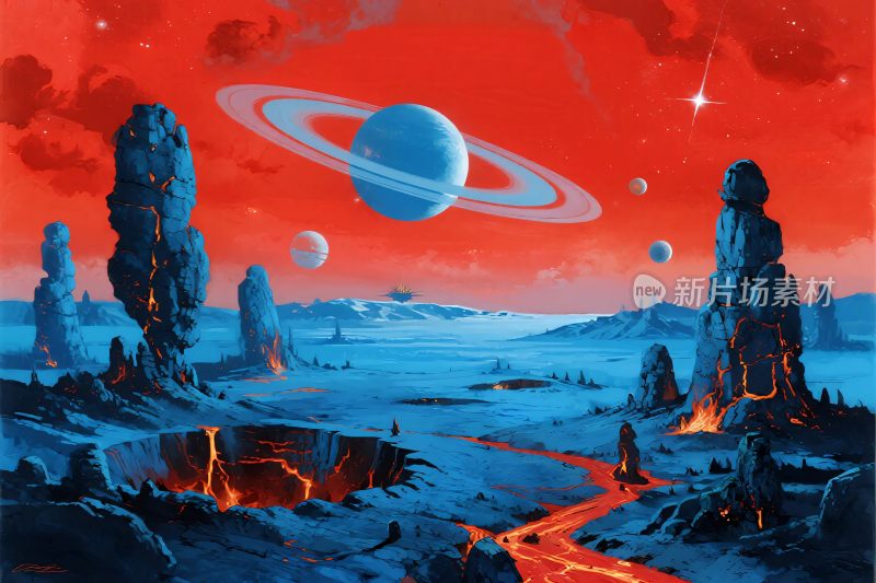 奇幻外星地貌与行星景观