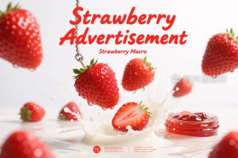 草莓广告宣传图