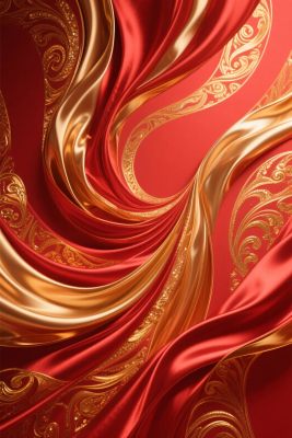 华丽绸缎风格插画 华丽绸缎风格插画