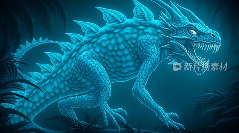 神秘蓝龙守护者