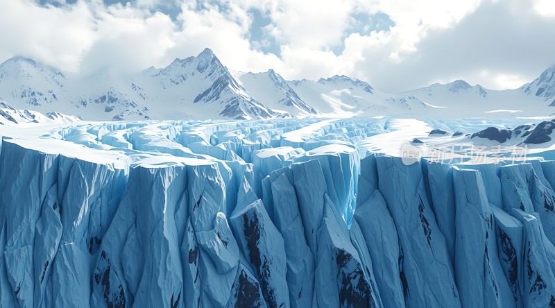 冰川奇景冰山雪峰