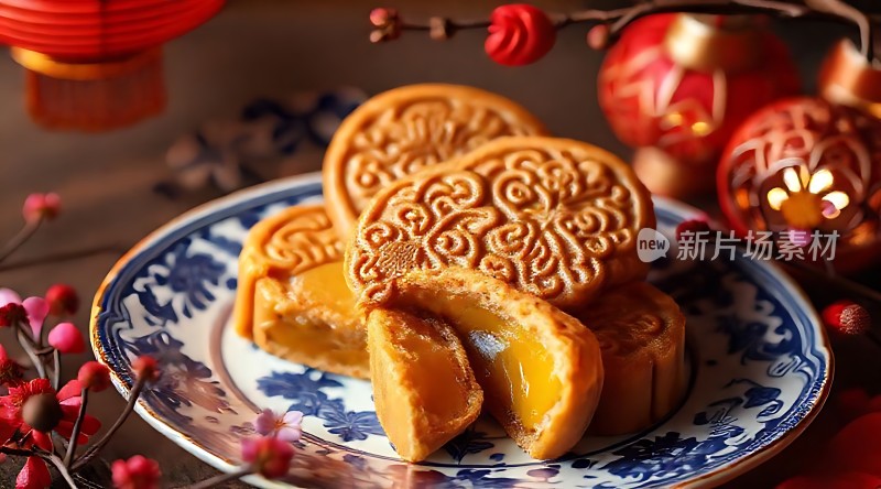 中秋月饼传统美味甜蜜滋味节日分享