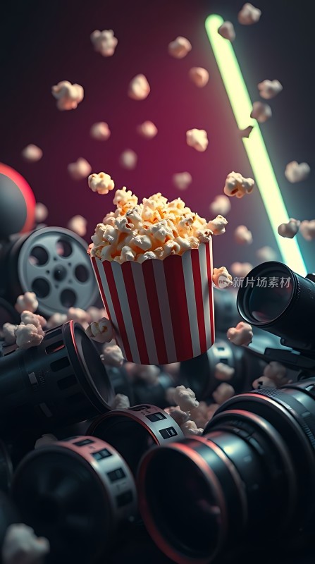 爆米花与电影胶卷