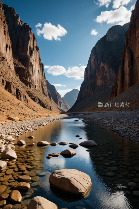 岩石是棕色的高清风景摄影图片