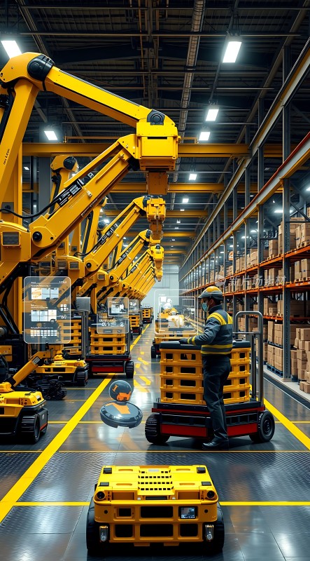 智能仓储机器人协作搬运货物