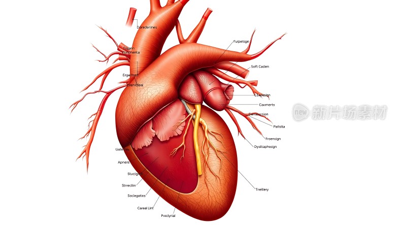 心脏解剖结构图
