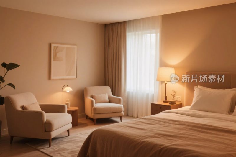 现代简约酒店客房