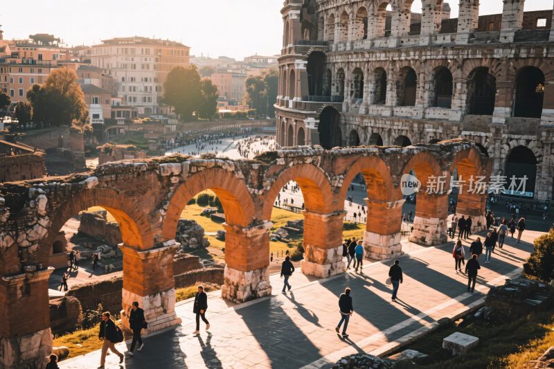 古老遗迹与斗兽场景观