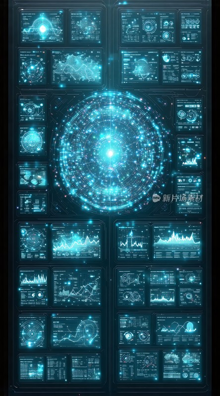 未来科技数据图表界面
