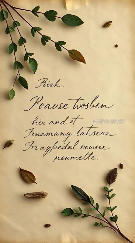 指环王经典台词手写稿