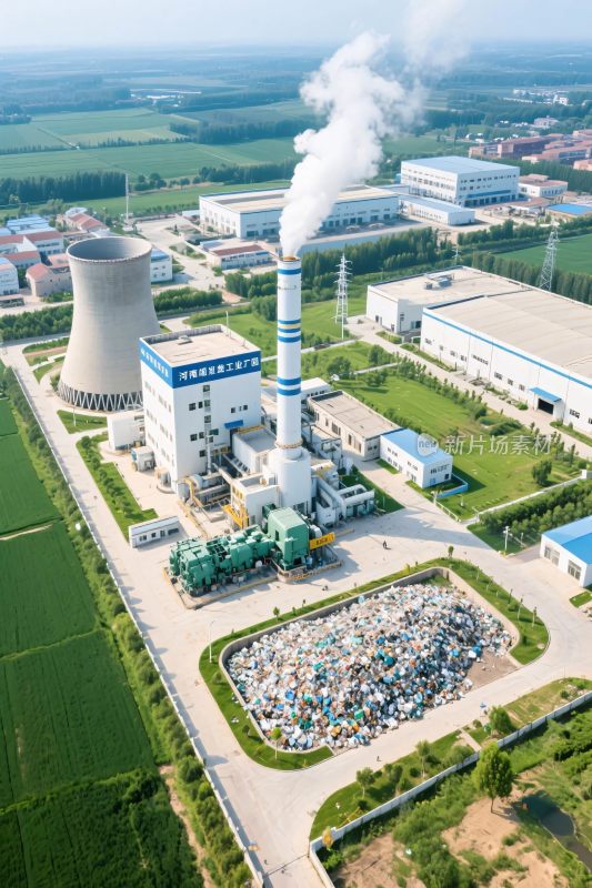 工业厂区航拍图