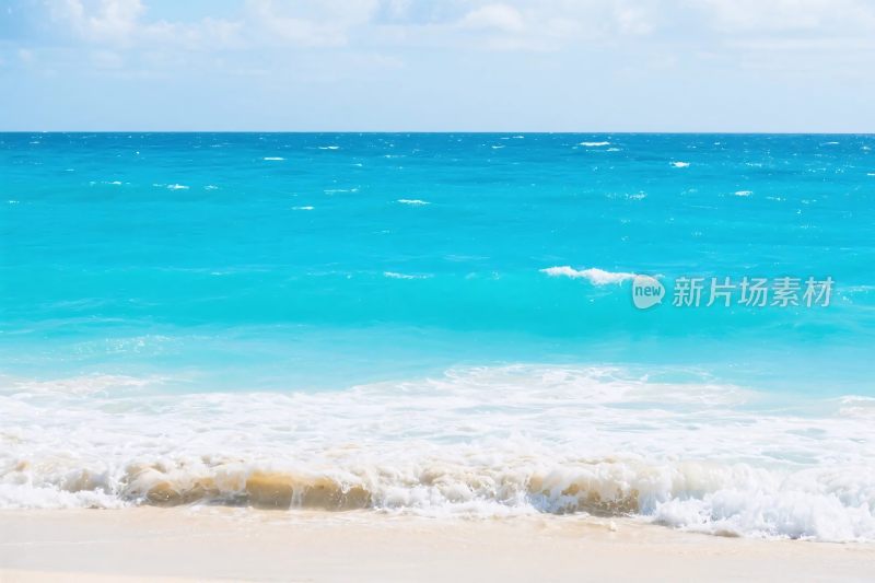 海滩海浪风景插画