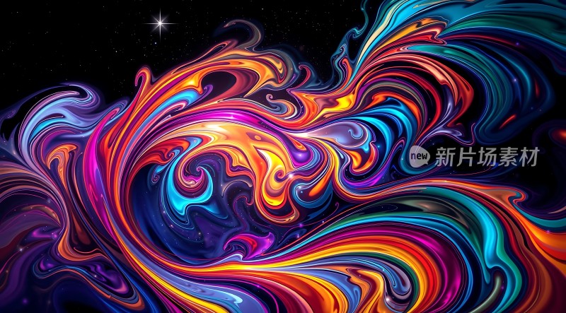 色彩斑斓的艺术旋涡
