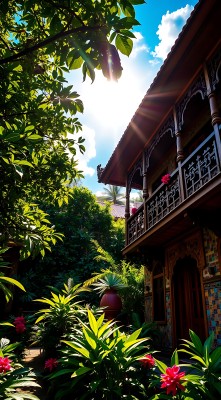 阳光下的热带风情小院 阳光下的热带风情小院