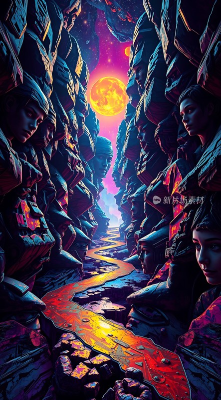 神秘峡谷中的奇幻之旅