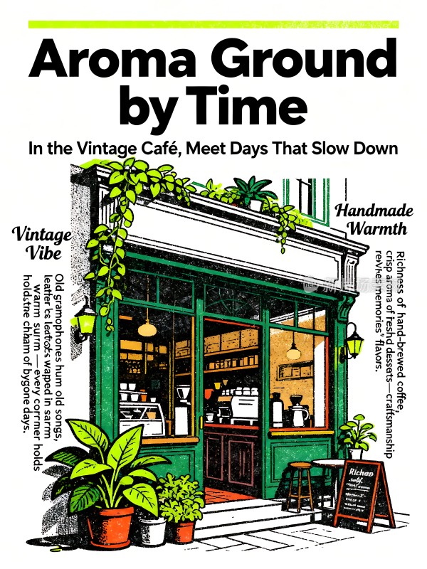 复古咖啡馆里的慢时光