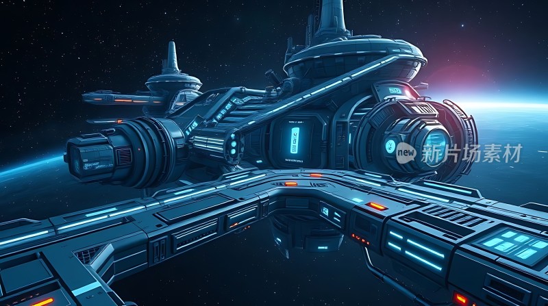 星际飞船探索未知宇宙