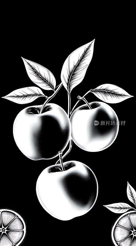 黑白苹果与橙子