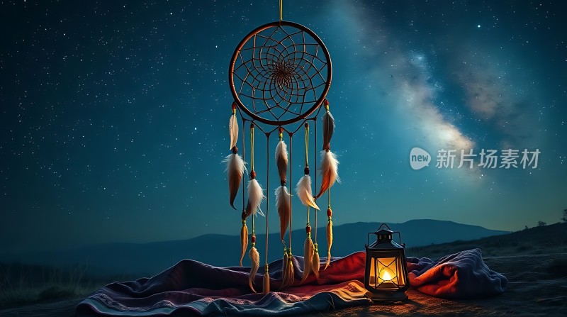 星空下的梦幻捕梦网