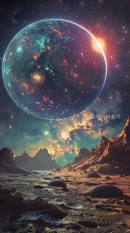 宇宙奇观神秘星球与璀璨星河