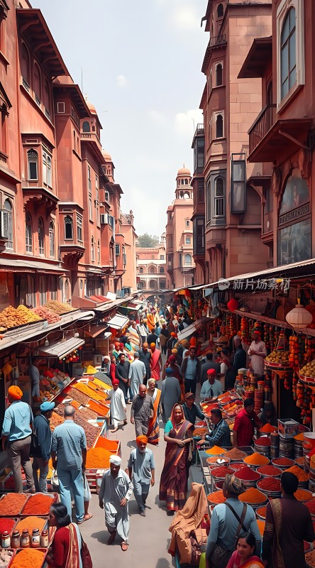 印度集市繁华景象