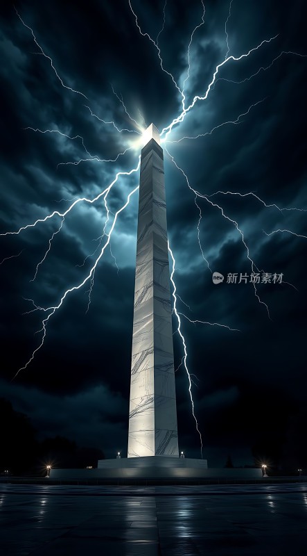 雷击下的纪念碑