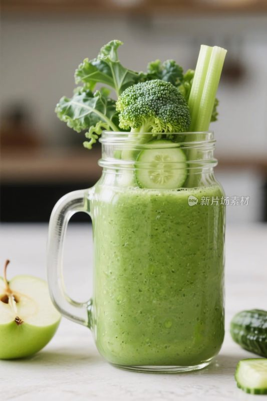 绿色健康饮品展示图