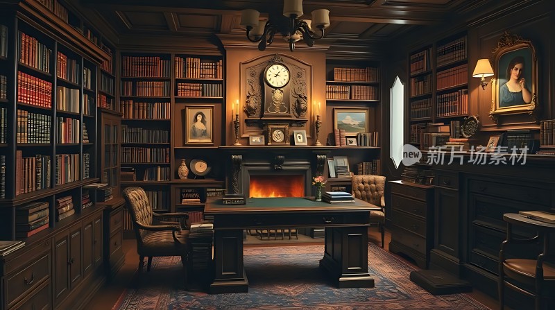 古董书房里的优雅时光