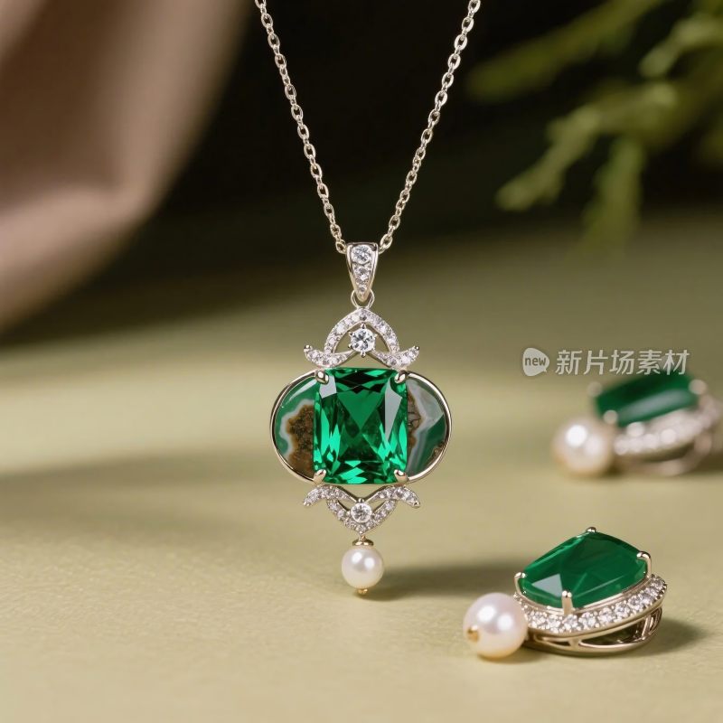 翡翠首饰展示图