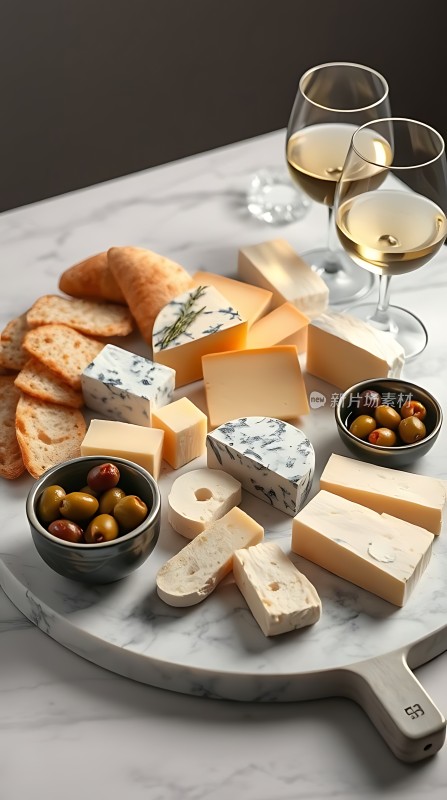 美酒奶酪拼盘享受生活的小确幸