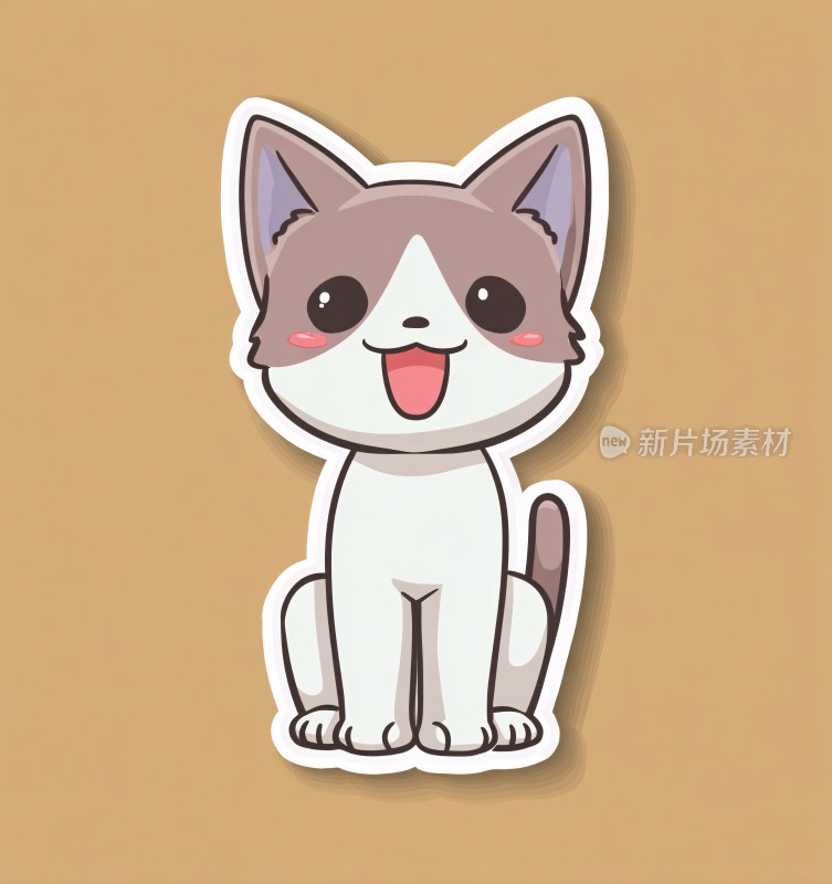 可爱卡通猫咪贴纸