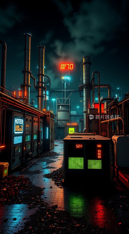 霓虹灯下的未来工厂