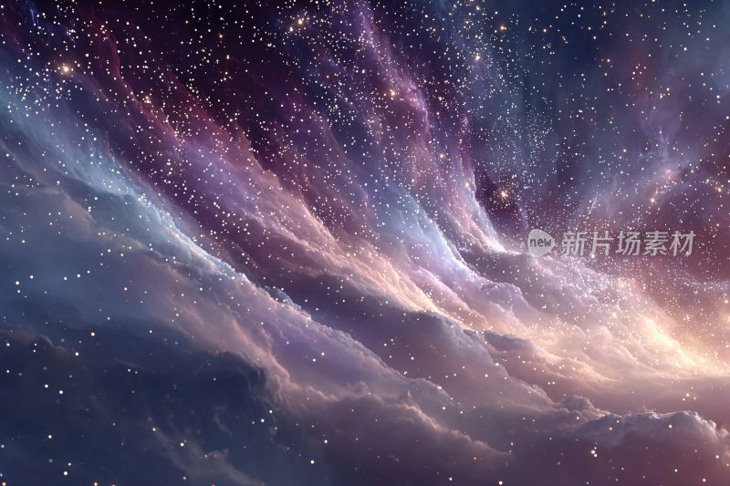 梦幻绚丽的浩瀚星空景象