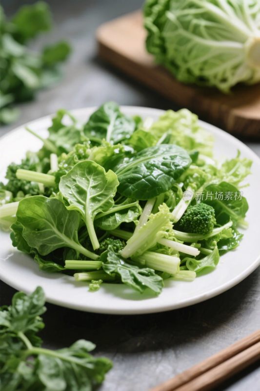 蔬菜沙拉静物摆盘