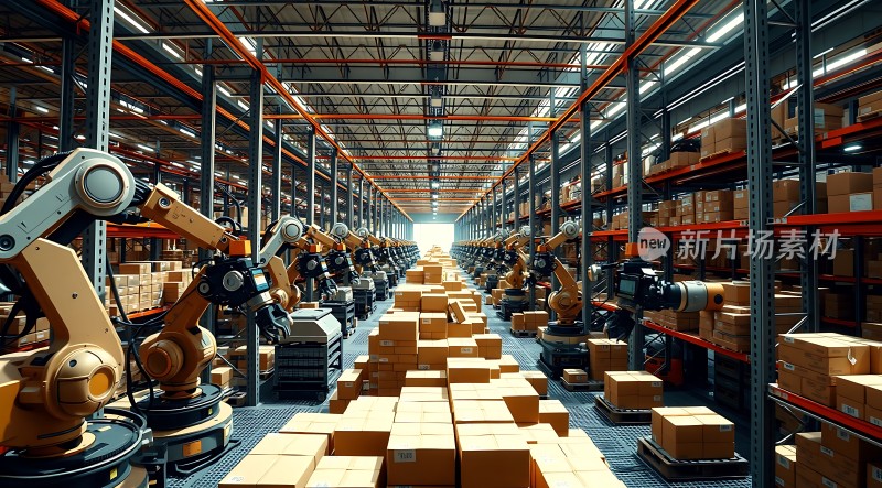 智能仓储机器人高效作业