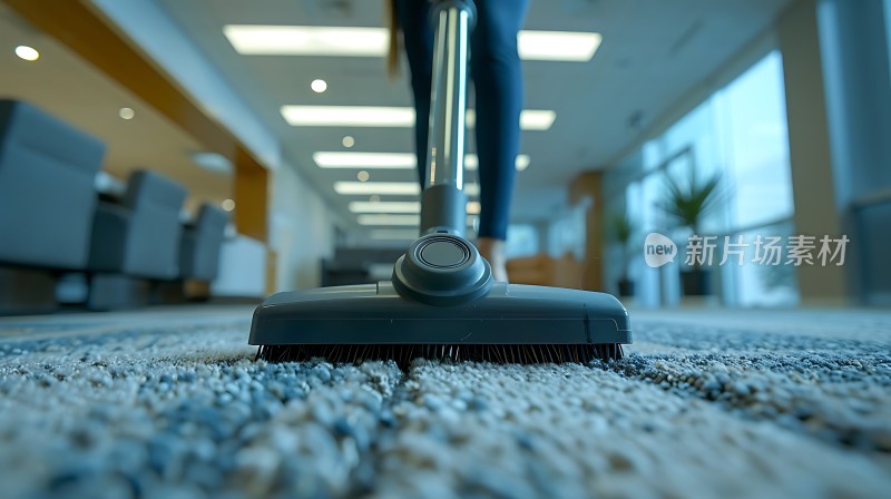 新片场素材吸尘器清洁地毯