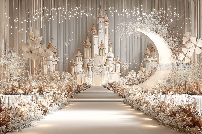 梦幻城堡婚礼场景布置