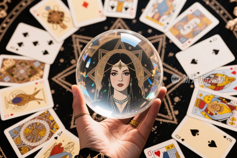 神秘水晶球与塔罗牌