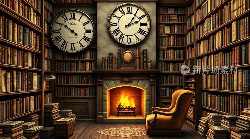 古董书房里的温暖时光