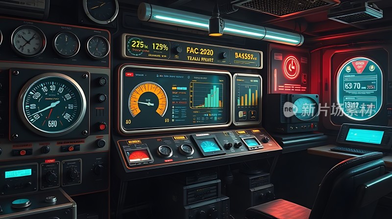 未来驾驶舱控制台
