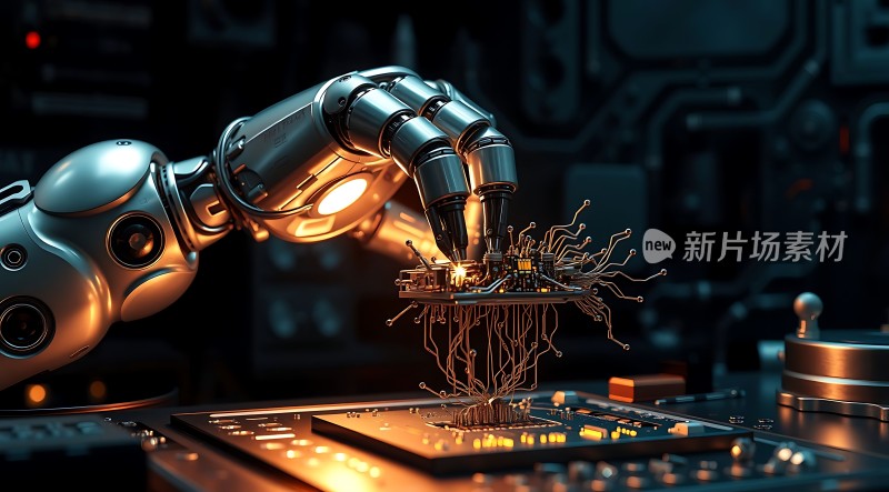 机器人操作电子元件