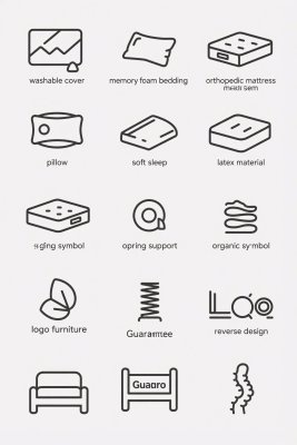 家居产品图标插画