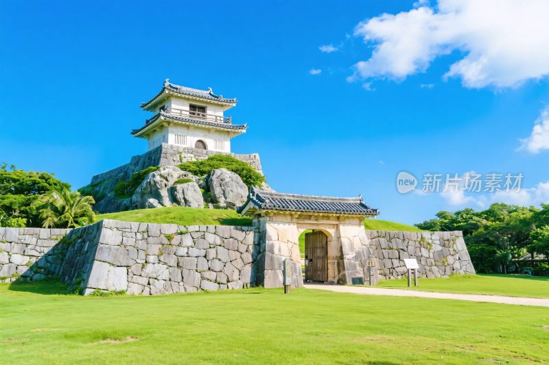 城堡古建筑风景